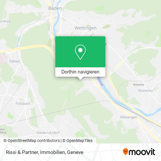 Rissi & Partner, Immobilien Karte