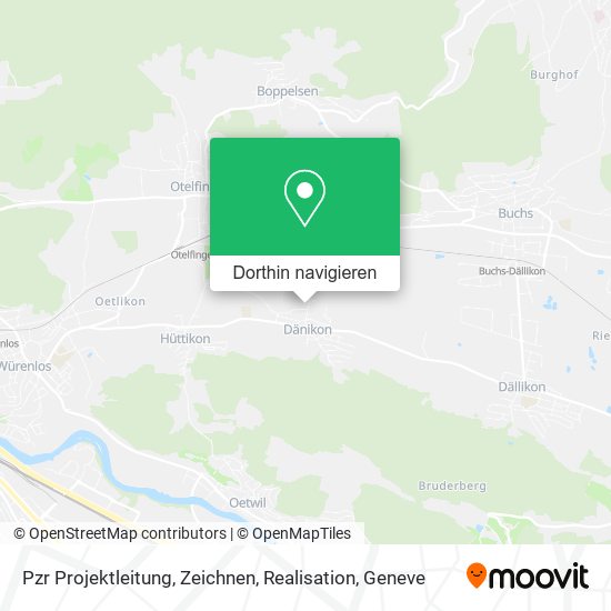 Pzr Projektleitung, Zeichnen, Realisation Karte