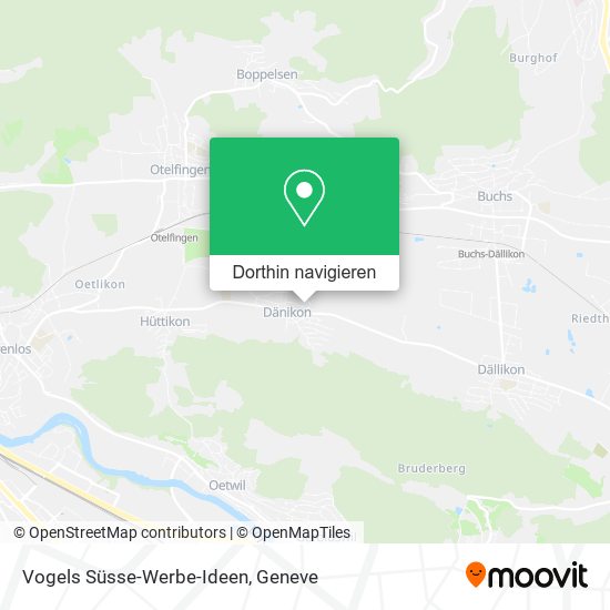 Vogels Süsse-Werbe-Ideen Karte