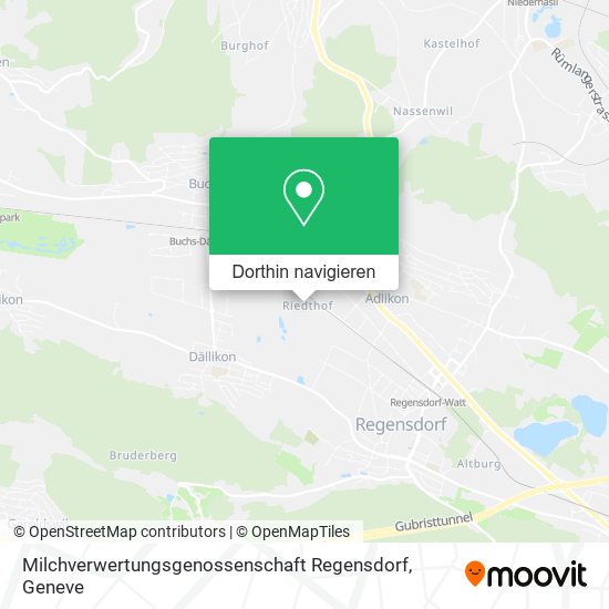 Milchverwertungsgenossenschaft Regensdorf Karte