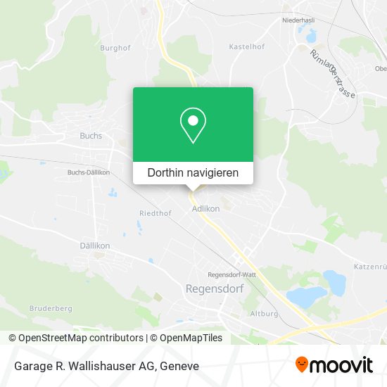 Garage R. Wallishauser AG Karte