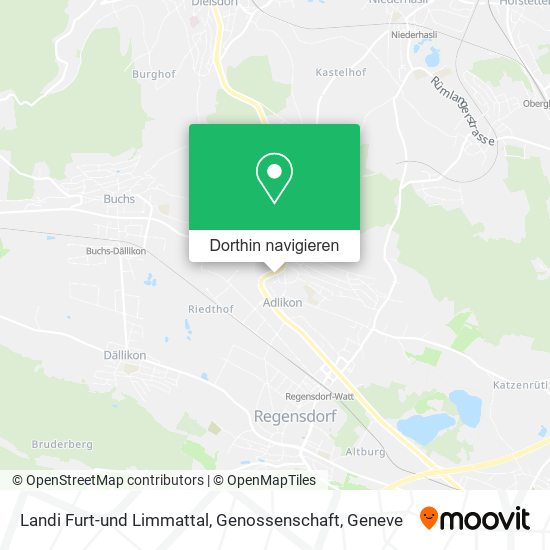 Landi Furt-und Limmattal, Genossenschaft Karte