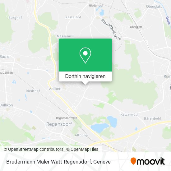 Brudermann Maler Watt-Regensdorf Karte
