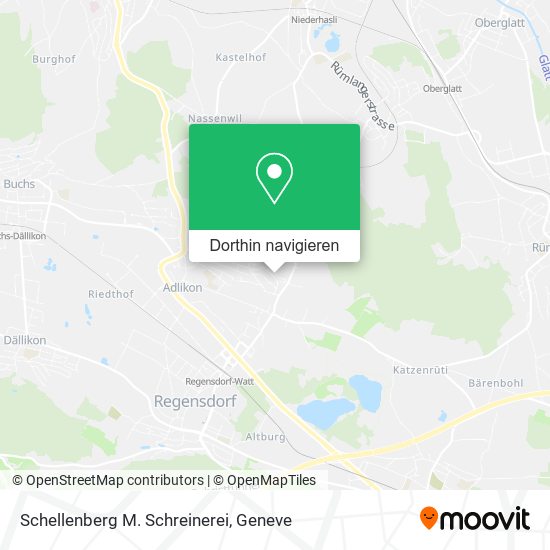 Schellenberg M. Schreinerei Karte