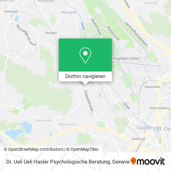 Dr. Ueli Ueli Hasler Psychologische Beratung Karte