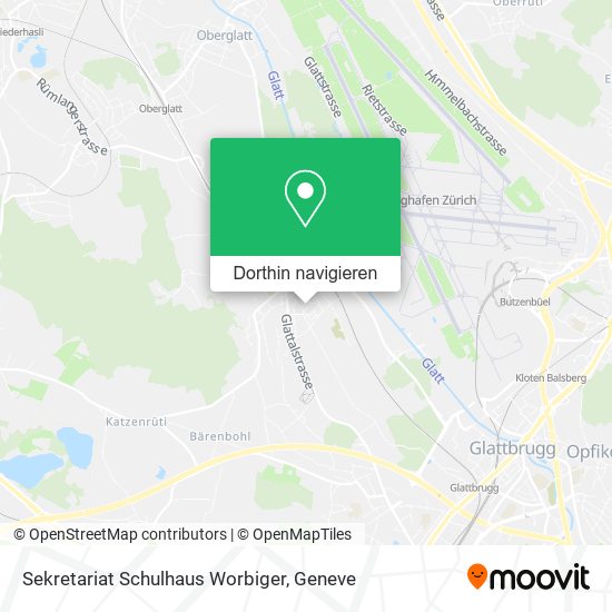 Sekretariat Schulhaus Worbiger Karte