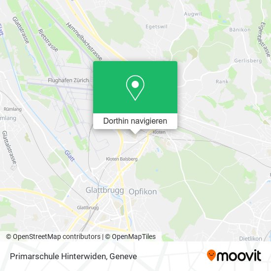 Primarschule Hinterwiden Karte