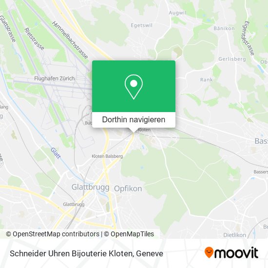 Schneider Uhren Bijouterie Kloten Karte