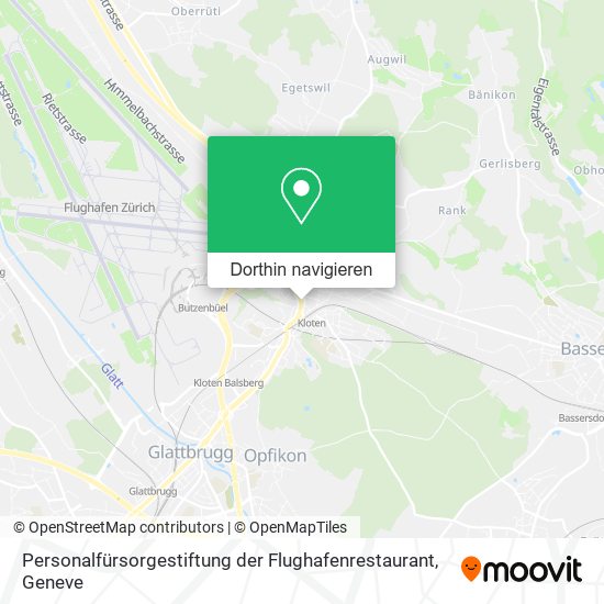 Personalfürsorgestiftung der Flughafenrestaurant Karte