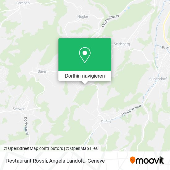 Restaurant Rössli, Angela Landolt. Karte
