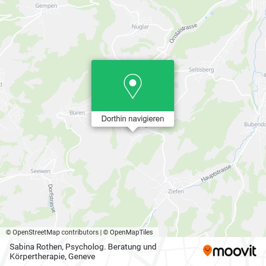Sabina Rothen, Psycholog. Beratung und Körpertherapie Karte