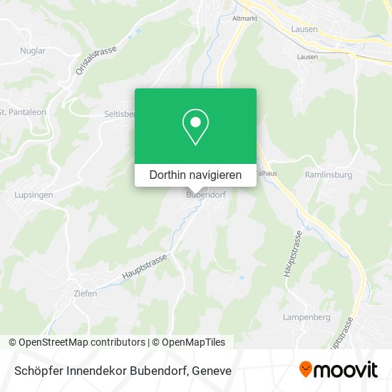 Schöpfer Innendekor Bubendorf Karte