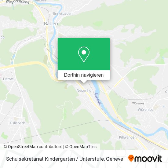 Schulsekretariat Kindergarten / Unterstufe Karte