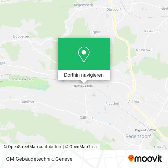 GM Gebäudetechnik Karte