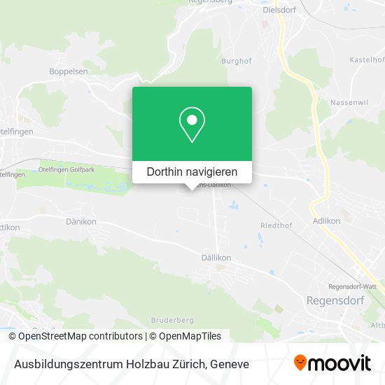 Ausbildungszentrum Holzbau Zürich Karte