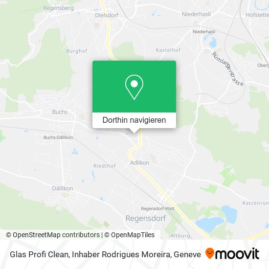 Glas Profi Clean, Inhaber Rodrigues Moreira Karte