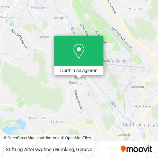 Stiftung Alterswohnen Rümlang Karte