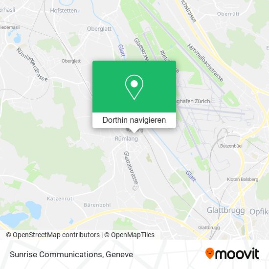 Sunrise Communications Karte