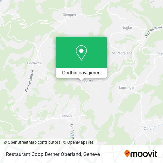 Restaurant Coop Berner Oberland Karte