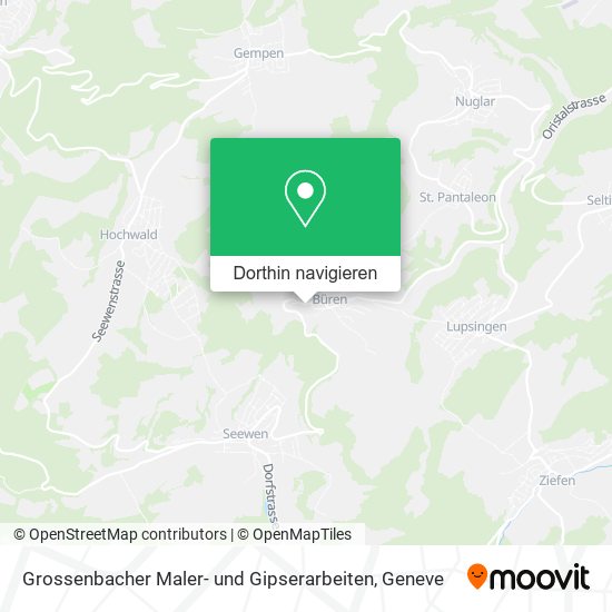 Grossenbacher Maler- und Gipserarbeiten Karte