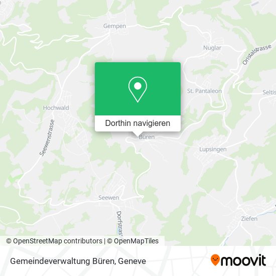 Gemeindeverwaltung Büren Karte