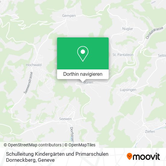 Schulleitung Kindergärten und Primarschulen Dorneckberg Karte