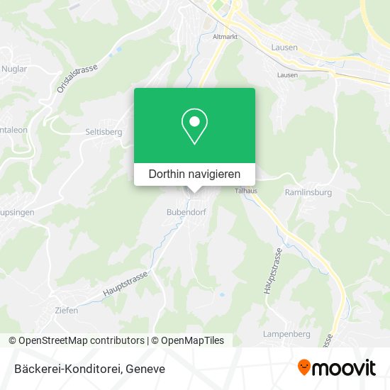 Bäckerei-Konditorei Karte