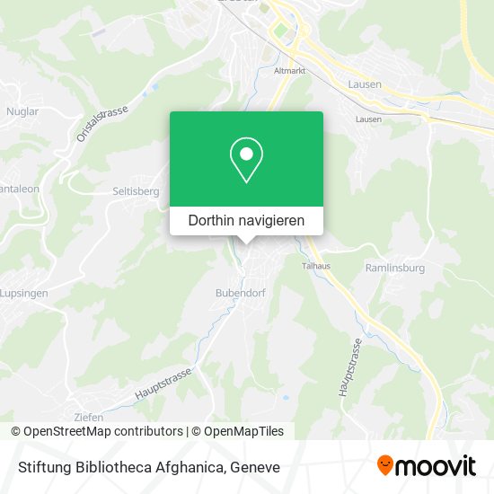 Stiftung Bibliotheca Afghanica Karte