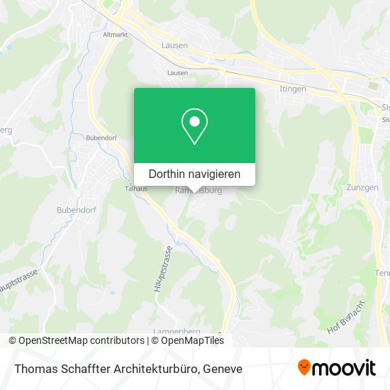 Thomas Schaffter Architekturbüro Karte