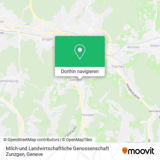 Milch-und Landwirtschaftliche Genossenschaft Zunzgen Karte