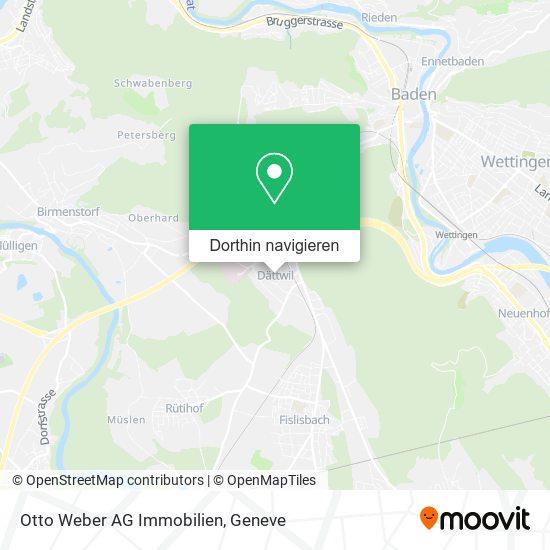 Otto Weber AG Immobilien Karte