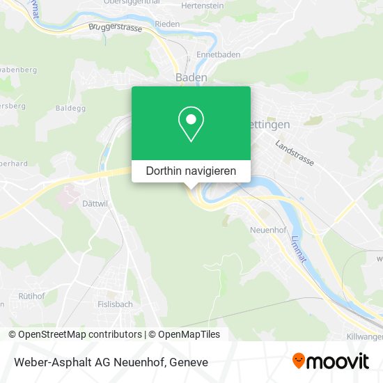 Weber-Asphalt AG Neuenhof Karte