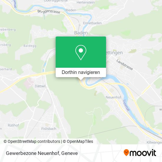 Gewerbezone Neuenhof Karte