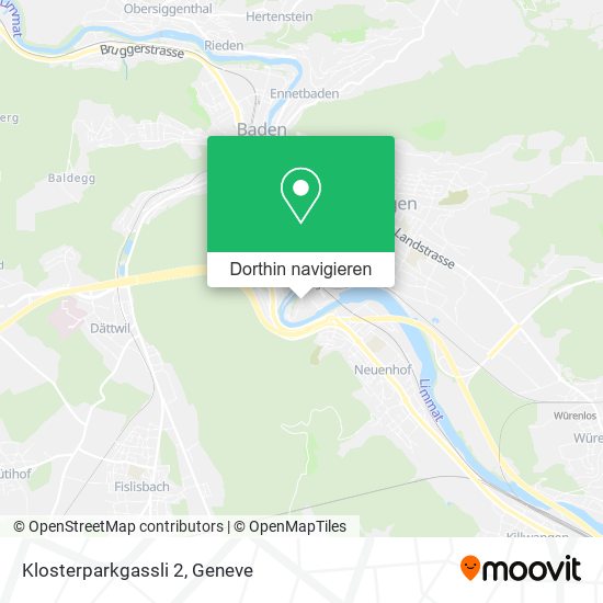 Klosterparkgassli 2 Karte