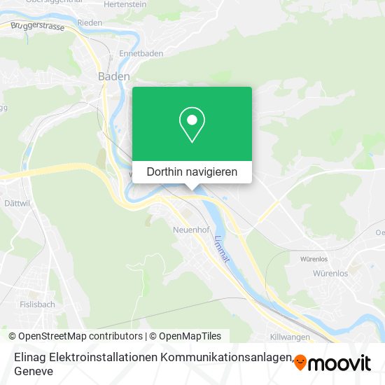 Elinag Elektroinstallationen Kommunikationsanlagen Karte