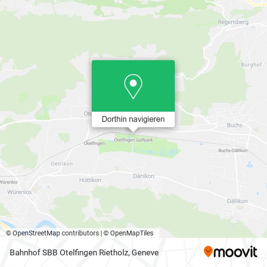 Bahnhof SBB Otelfingen Rietholz Karte