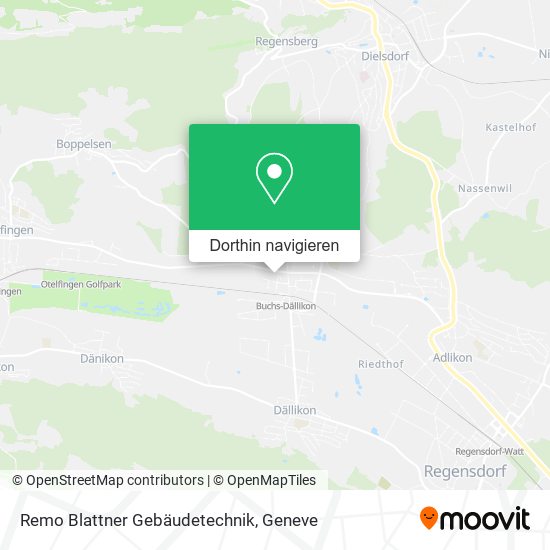 Remo Blattner Gebäudetechnik Karte