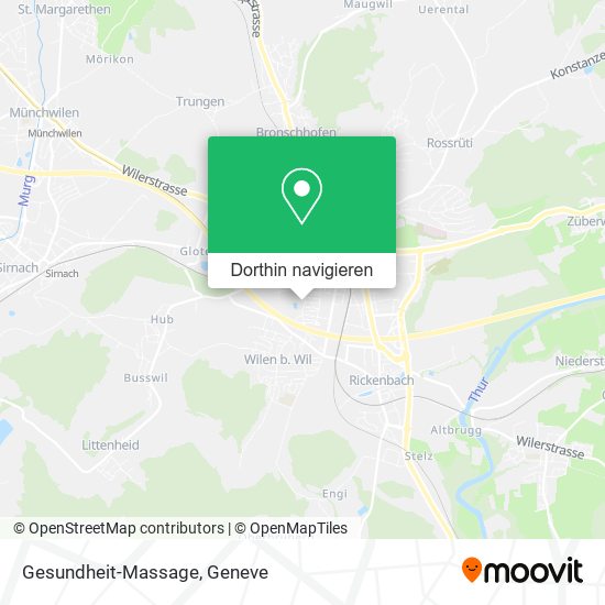 Gesundheit-Massage Karte