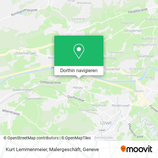 Kurt Lemmenmeier, Malergeschäft Karte