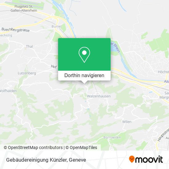 Gebäudereinigung Künzler Karte