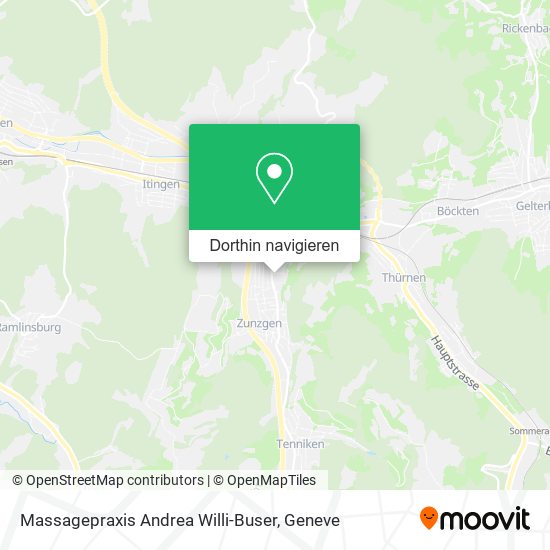Massagepraxis Andrea Willi-Buser Karte