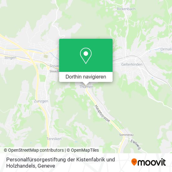 Personalfürsorgestiftung der Kistenfabrik und Holzhandels Karte