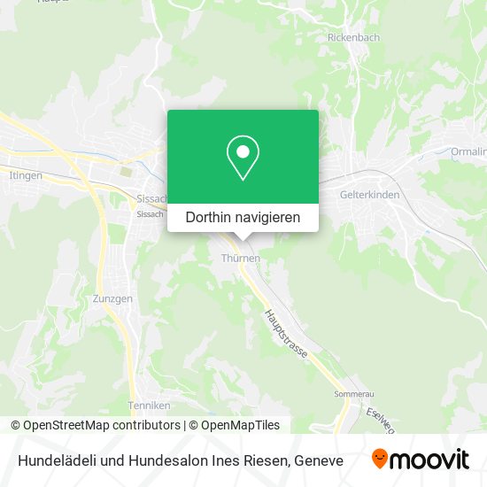 Hundelädeli und Hundesalon Ines Riesen Karte