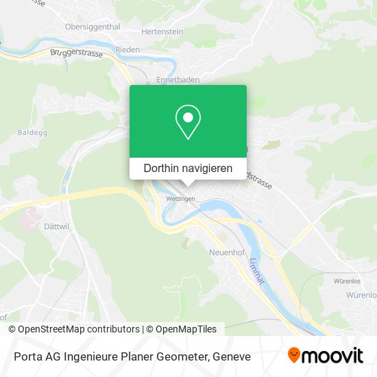Porta AG Ingenieure Planer Geometer Karte