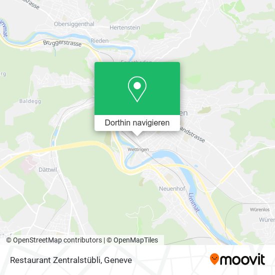 Restaurant Zentralstübli Karte