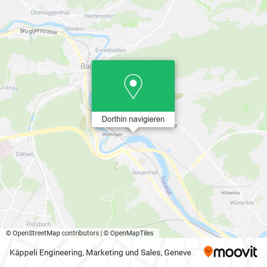 Käppeli Engineering, Marketing und Sales Karte