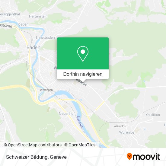 Schweizer Bildung Karte