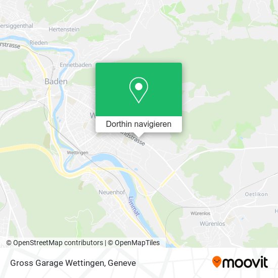 Gross Garage Wettingen Karte