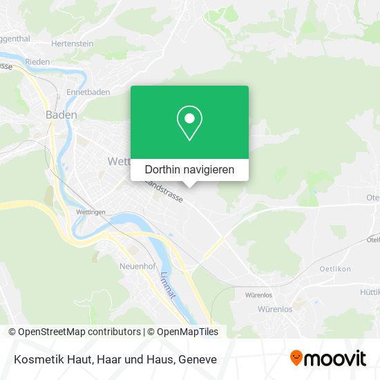 Kosmetik Haut, Haar und Haus Karte