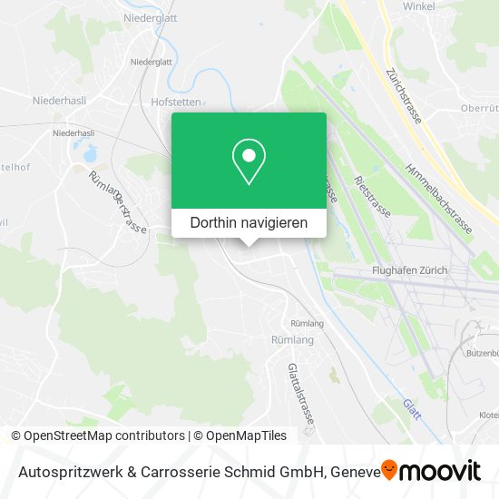 Autospritzwerk & Carrosserie Schmid GmbH Karte